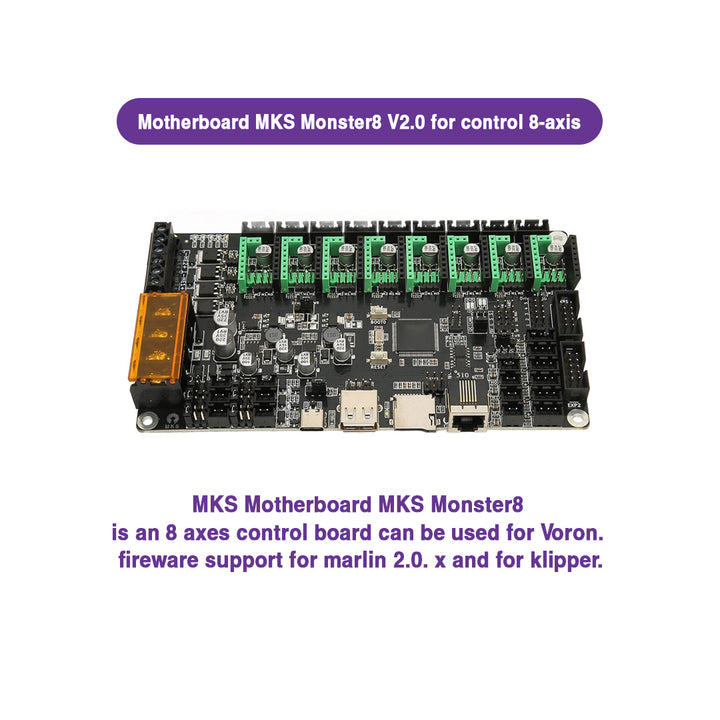 MKS Monster8 V2.0 Motherboard for Control 8-axis - MakerParts 3D