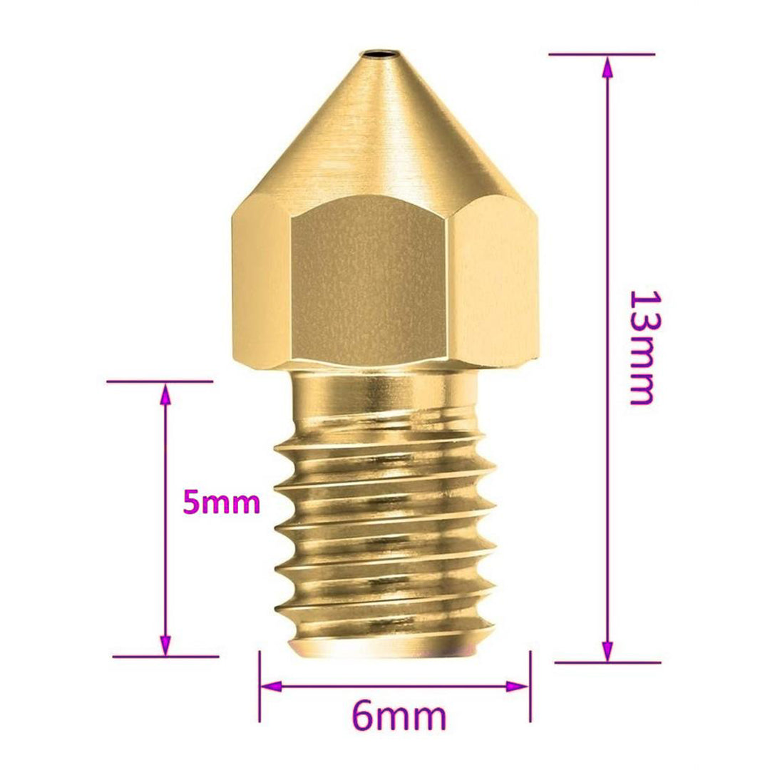 MK8 3D Printer Extruder Nozzle Set – 22 Pieces (0.4mm-1.0mm Nozzles, Tweezers, Wrench, Cleaning Needles) - MakerParts 3D