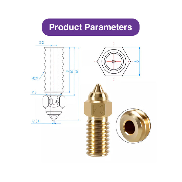 Brass Nozzles Kit with Tools for ELEGOO Neptune 4 / 4 Pro (34 Pcs) - MakerParts 3D