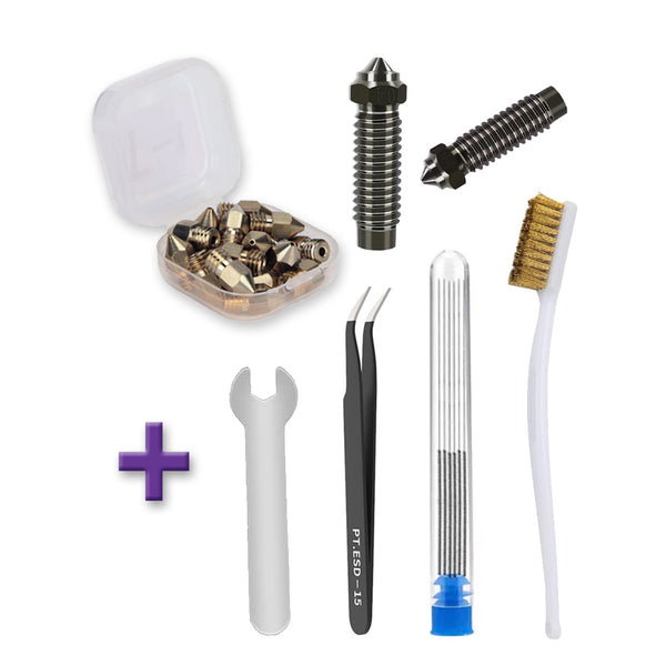 Hardened Steel Nozzles Kit with Tools for ELEGOO Neptune 4 Plus / 4 Max (34 Pcs) - MakerParts 3D