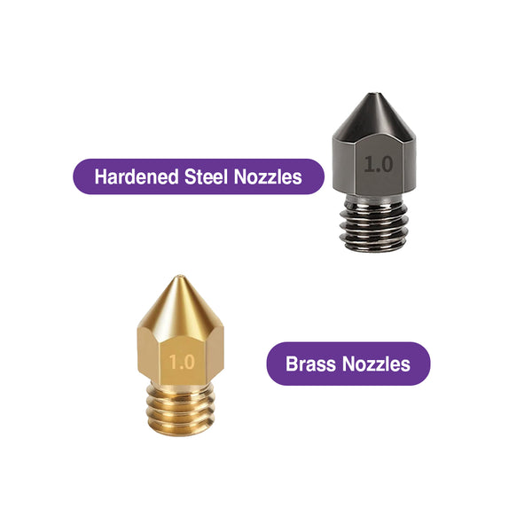 MK8 Nozzle Set – 31-Piece Kit (Brass & Hardened Steel) with Storage Box - MakerParts 3D