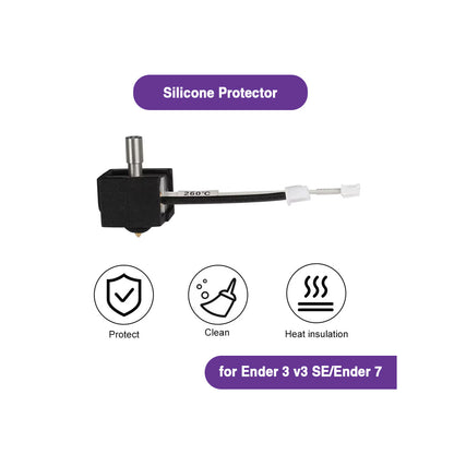 Silicone Protector for Heating Block for Ender 3 v3 SE / Ender 7 - MakerParts 3D