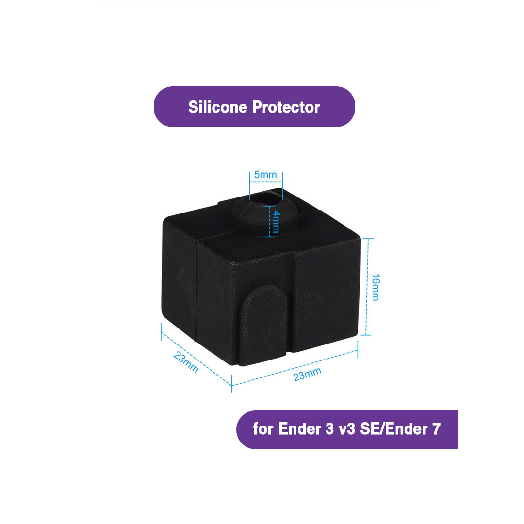 Silicone Protector for Heating Block for Ender 3 v3 SE / Ender 7 - MakerParts 3D