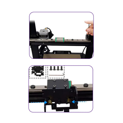 Transcend Ender-3 V3 SE X-Axis Linear Rail Conversion Kit - MakerParts 3D