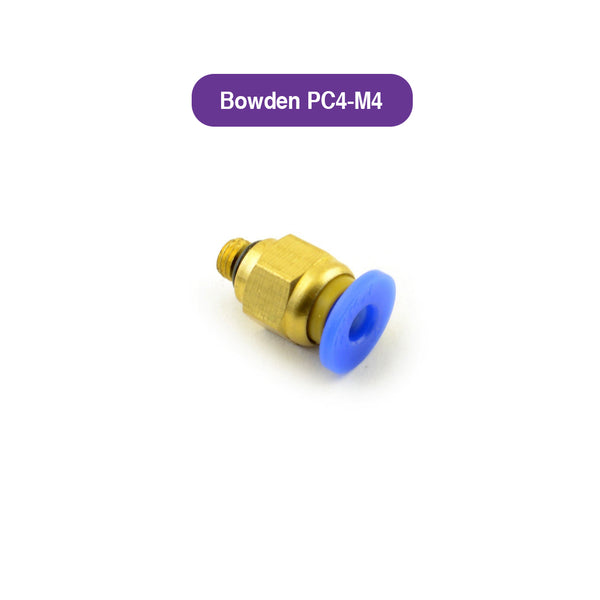 PC4-M5 Pneumatic Fitting – Bowden Tube Coupler for 3D Printers