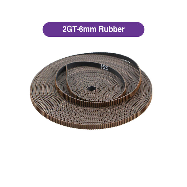 GT2 6mm Rubber Timing Belt with Non-Slip Cloth (1M)