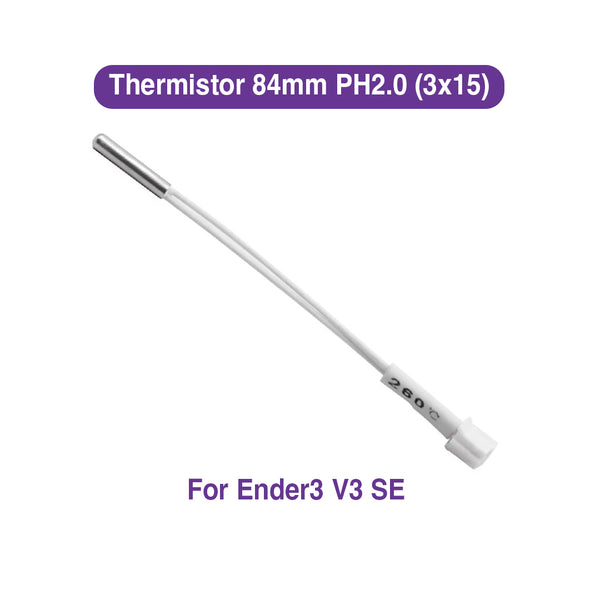 Ender3 V3 SE Thermistor 84mm PH2.0 (3x15)