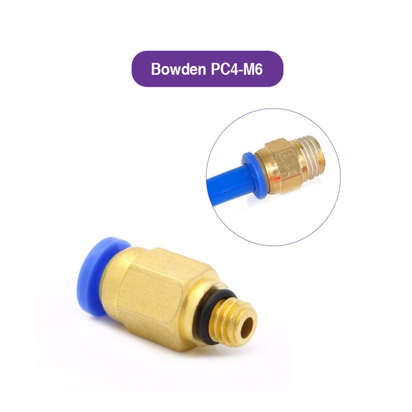 PC4-M6 Pneumatic Fitting (Bowden Tube Coupler)