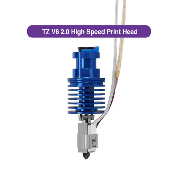 High-Speed Print Head 2.0 TZ V6 Bimetal Heat Break Hotend Extruder for Ender 3 V2, Prusa, VORON 0.1/2.4, Ender 3 Pro, CR10, 10S