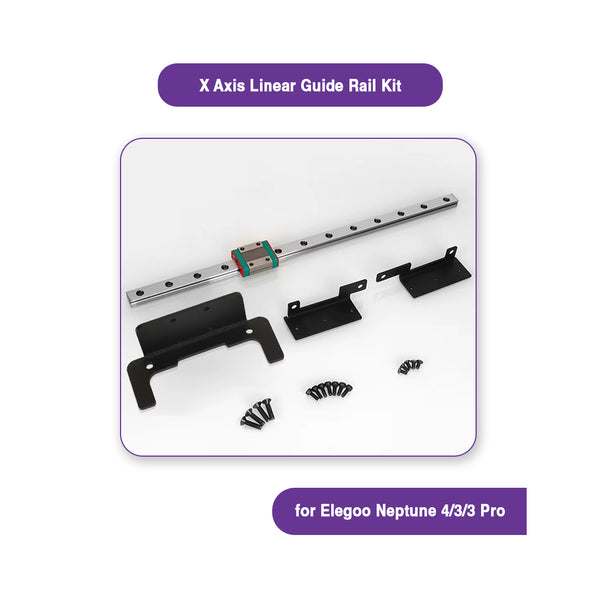 X Axis Linear Guide Rail Kit for Elegoo Neptune 4 / 3 / 3 Pro - New Upgrade for High-Speed Precision